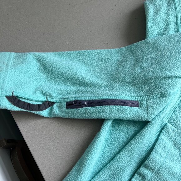 The North Face Women's 100 Glacier Quarter-Zip Fleece Top, Algae Blue, Size S/P - Picture 6 of 8